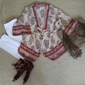 Xhilaration NWOT Tie Front Kimono